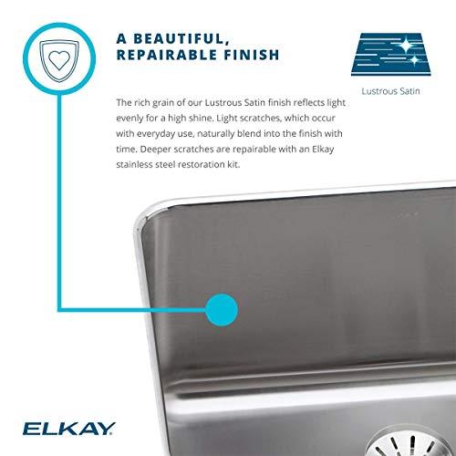 Elkay Elkay Lustertone Classic Stainless Steel 25-1/2" x 19-1/4" x 8", Single Bowl Undermount Sink