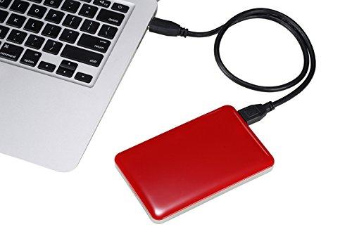 BIPRA Bipra U3 2.5 inch USB 3.0 Mac Edition Portable External Hard Drive - Red (1 TB)