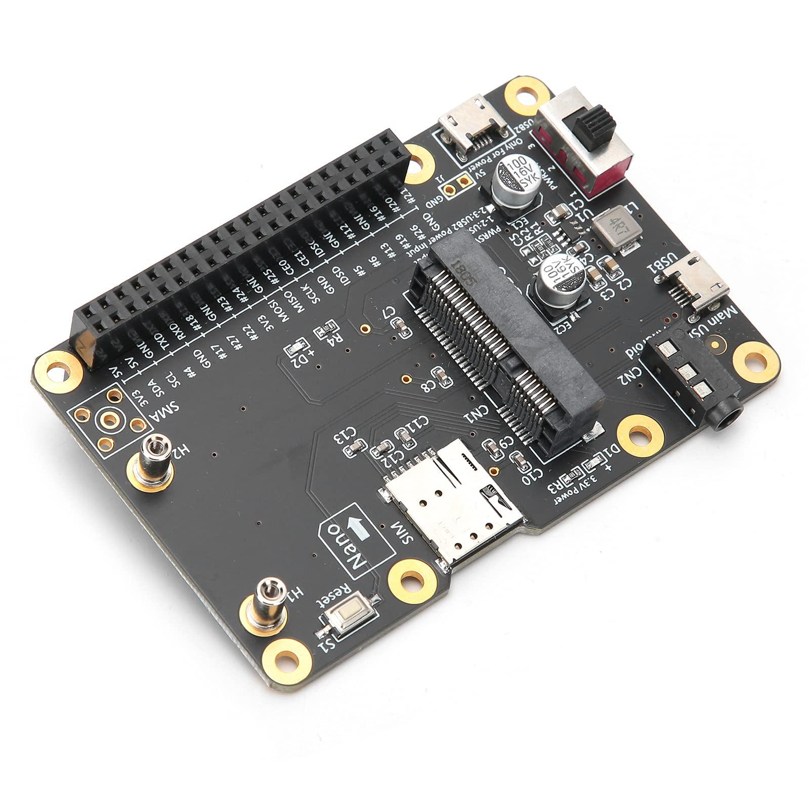 Sanpyl 3G 4G LTE Base Hat Module, PC Computer Board to Micro USB with SIM Card, Support 3Amps, Mini PCI E Socket, for Raspberry Pi 4 3 2