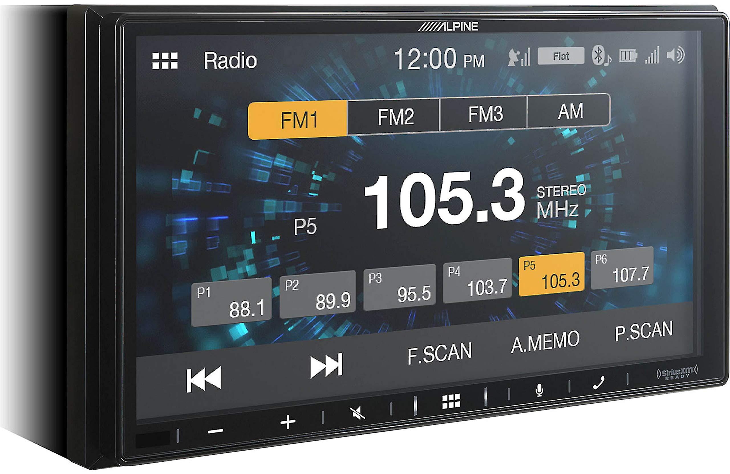 Alpine Alpine ILX-W650 7" Shallow-Chassis Multimedia Receiver and KTA-450 Compact 4-Channel Amplifier