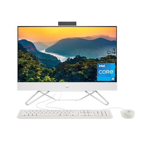 HP HP 24 inch All-in-One Desktop PC, FHD Display, Intel Core i5-1235U, 8 GB SDRAM, 256 GB SSD, Intel UHD Graphics, Windows 11 Home, 24-cb1210 (2024)