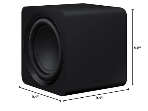 SAMSUNG SAMSUNG SWA-W510 Subwoofer for S Series Soundbar with Powerful Bass, Wireless, Unibody Design, Compact 6.5" Size, 2022, Black