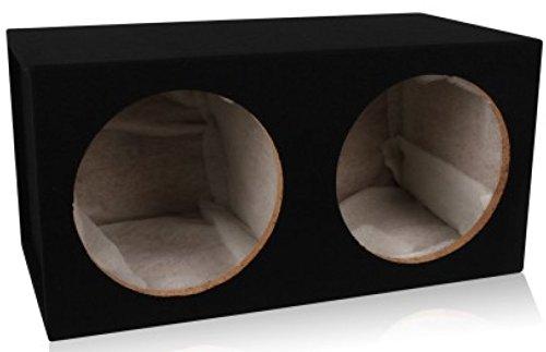 BELVA Belva MDFD12 Dual 12-inch Car Subwoofer Box Sealed 3/4-inch MDF Prelined Polyfil