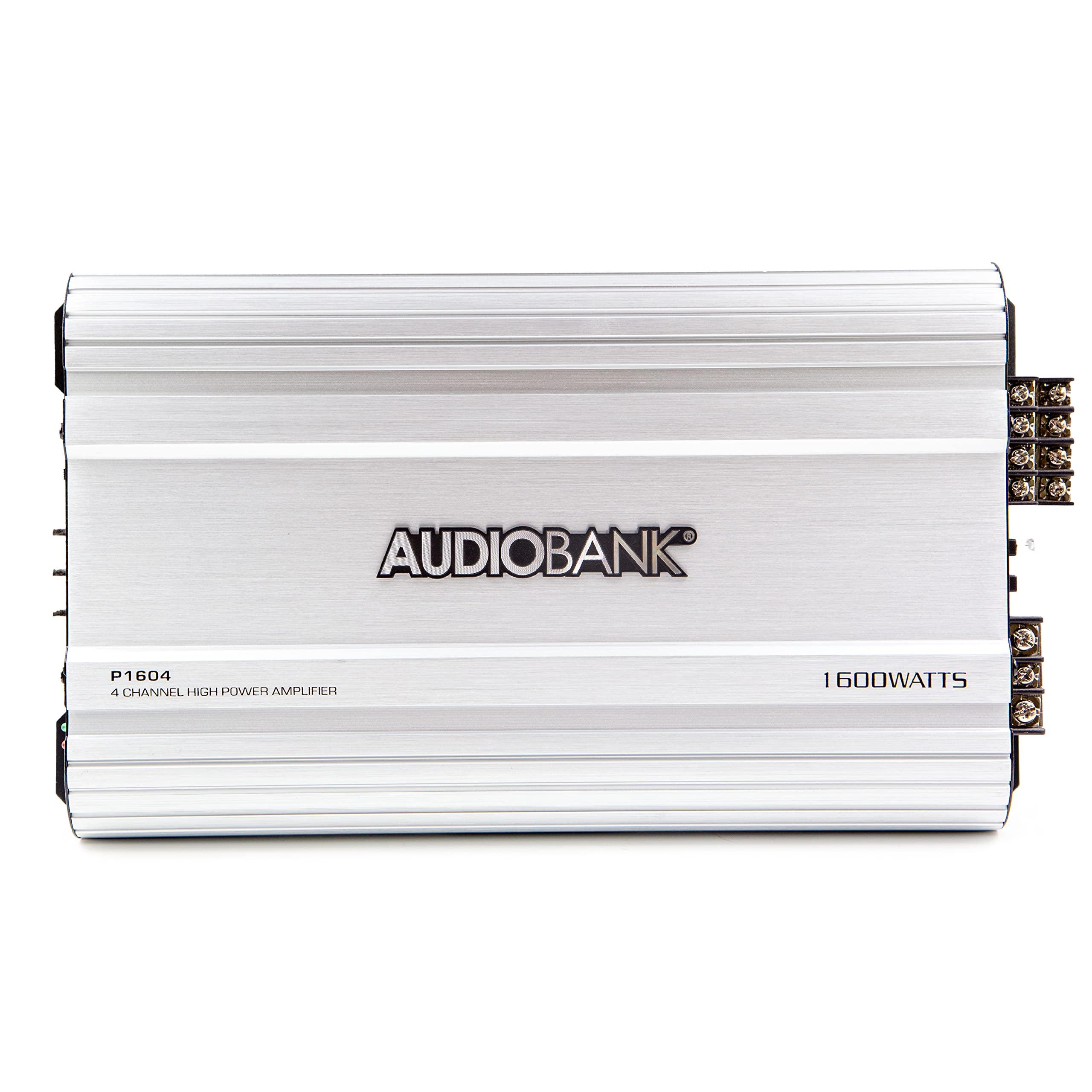 Audiobank Audiobank 4 Channels 1600 WATTS Bridgedable Car Audio Stereo Amplifier P1604