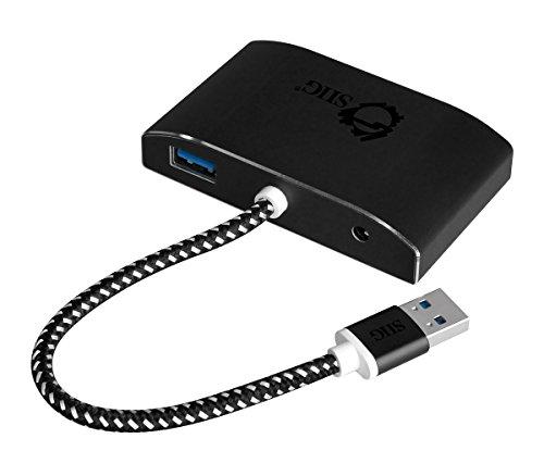 SIIG SIIG SuperSpeed 4 Port USB 3.0 Hub With 5V Power Adapter and Woven Braided USB - Powered Hub & Port Adapter
