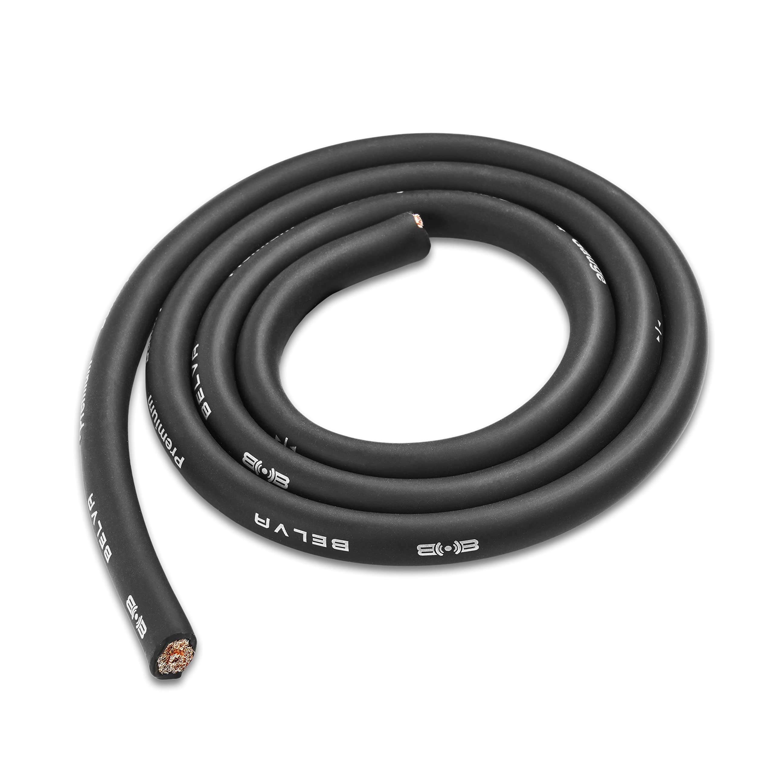 BELVA Belva True 4 Gauge AWG Premium CCA Complete Amplifier Wiring Kit with OFC 2-Channel RCA Cable - BAK42 RED