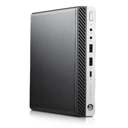 HP HP EliteDesk 800 G4 Mini Tiny Business PC, Intel Hexa-Core i5-8500T up to 3.5GHz, 16GB DDR4 RAM, 256GB NVMe SSD, Dual Monitor Support, WiFi, Bluetooth, HDMI, DisplayPort, Win11 Pro 64-bit (Renewed)