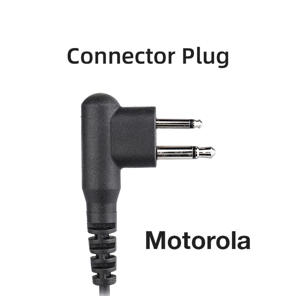 BANDARICOMM BANDARICOMM Tactical Throat Mic Headset for Military, Tactical Laryngophone Earpiece Covert Acoustic Earpiece for Motorola Walkie Talkie Two Way Radios