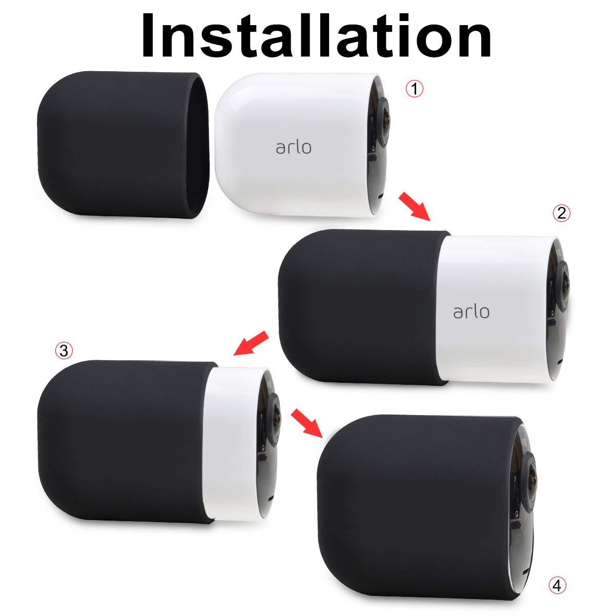 Pickle Power Arlo Silicone Skins - 4 Pack Protective Case Cover for Ultra/Ultra 2 & Pro 4/Pro 3 Camera