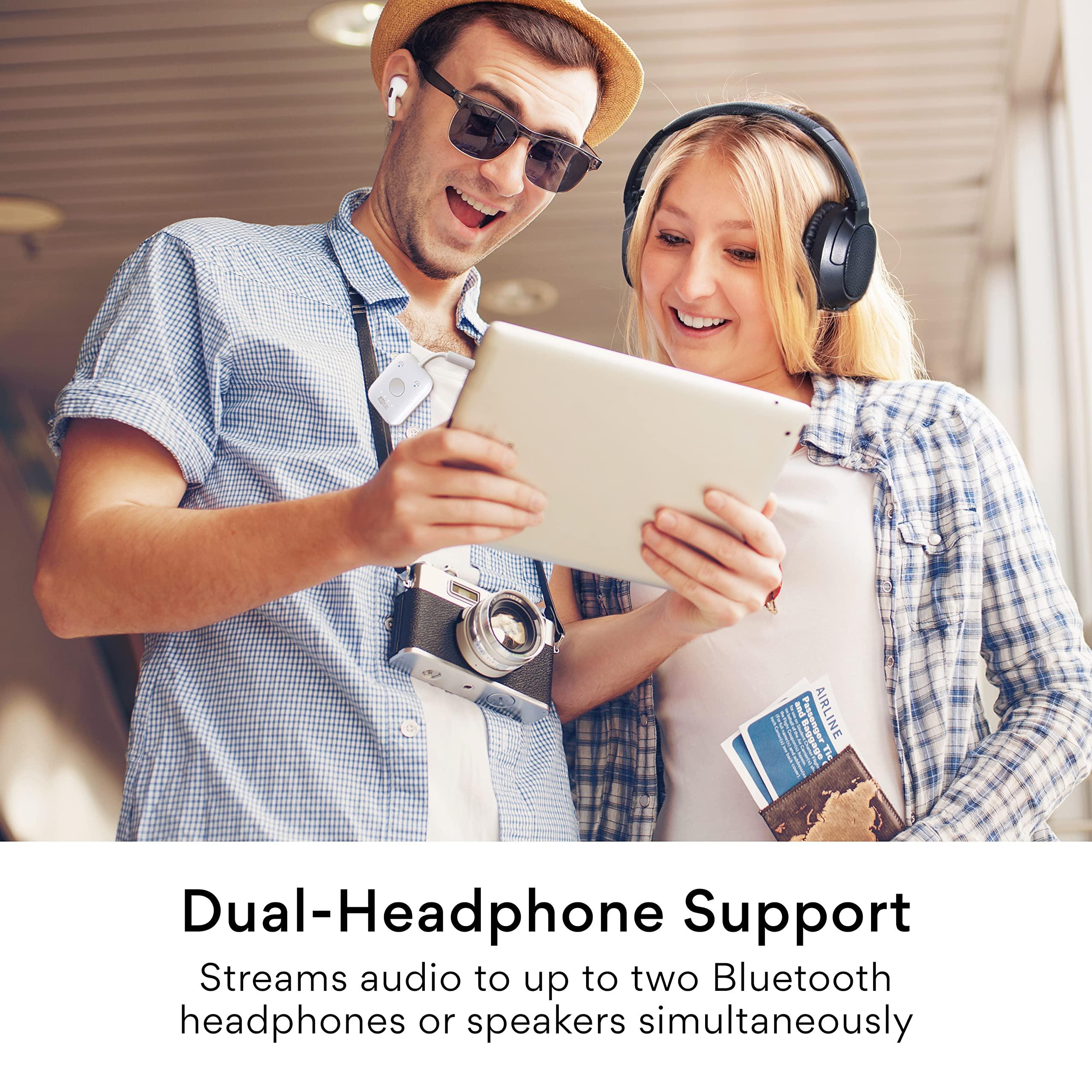 MEE audio MEE audio Connect Air Bluetooth Audio Transmitter and Matrix Cinema Headphones Bundle with aptX Low Latency