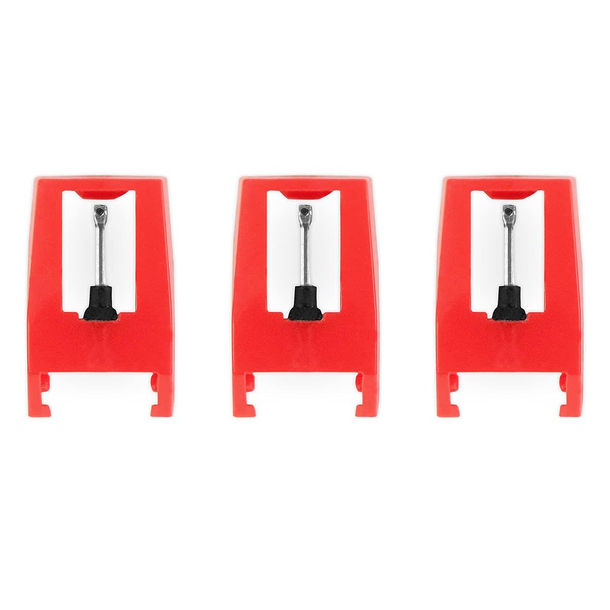 Victrola Victrola Nostalgic 6-in-1 Bluetooth Record Player & Multimedia Center with Built-in Speakers & 3 Pack Turntable Replacement Needles for Record Players