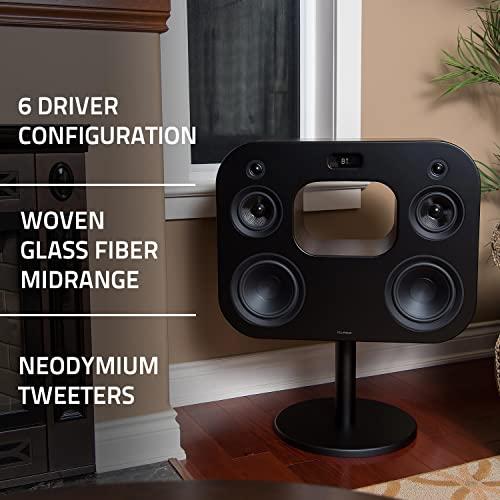 Fluance Fluance Fi70 Three-Way Wireless High Fidelity Music System with Powerful Amplifier & Dual 8" Subwoofers (Black Ash)