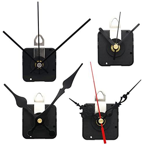 TIKROUND TIKROUND Youngtown 12888 Movement for Clock Repair Replacement 13.5mm (17/32 inch) Shaft Length 5.5mm (7/32 inch) Thread Length.(Black Shaft)