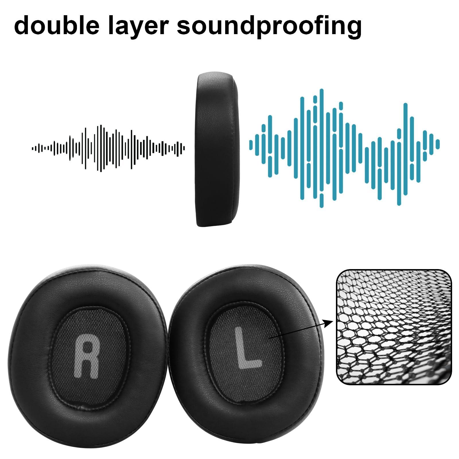 Sodorous Tune 700BT Replacement Earpads - Compatible with JBL Tune 700BT / 710BT / 700BTNC / 750BT / 760BTNC Headphones Ear Cushion Ear Muffs High-Density Noise Cancelling Memory Foam Ear Pads