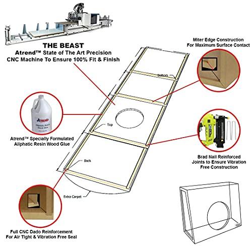 Atrend Atrend 8SVME BBox Series 8" Single Shallow Hyper Vented Enclosure, Black