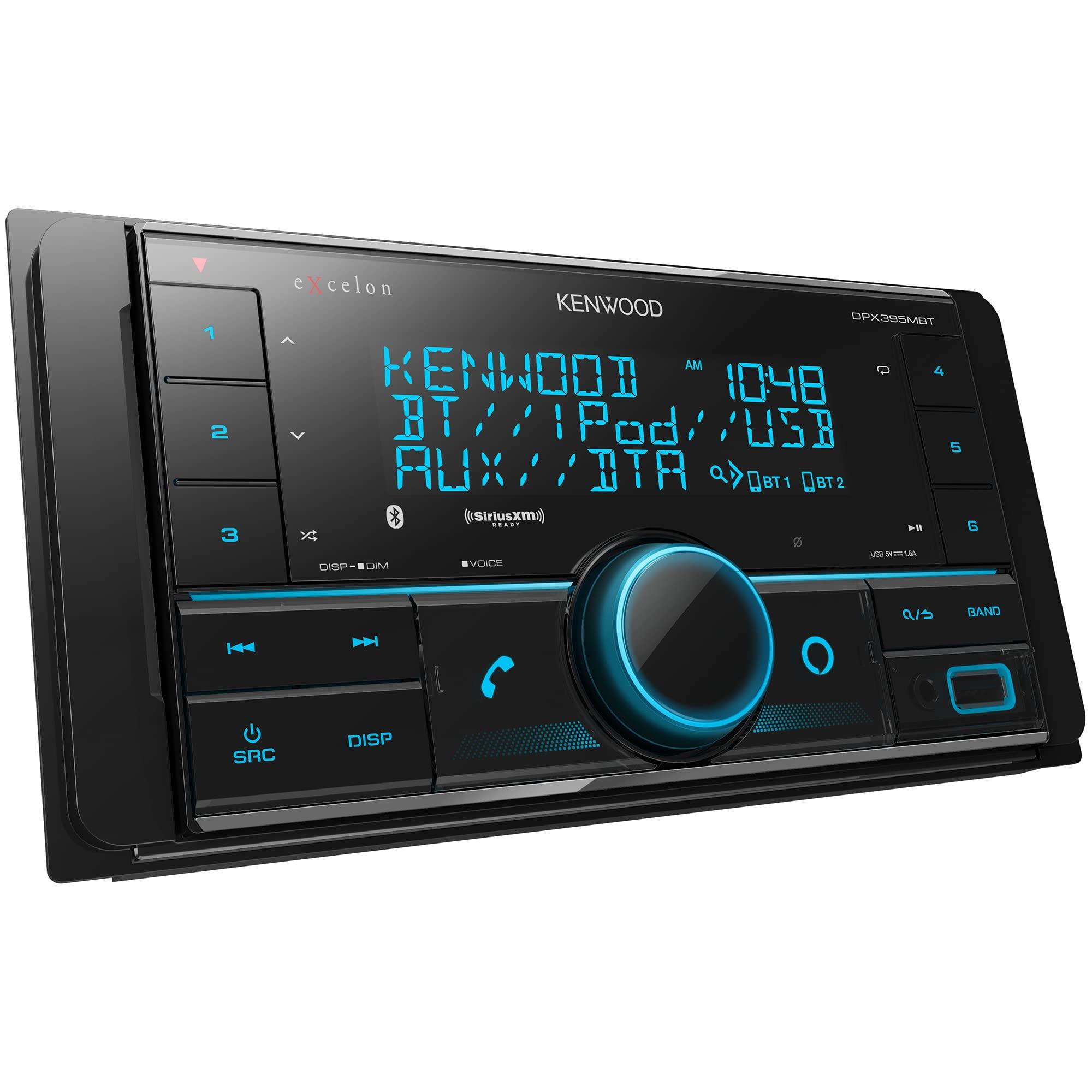 Kenwood Kenwood DPX395MBT Double DIN in-Dash Digital Media Receiver with Bluetooth (Does not Play CDs) | Mechless Car Stereo Receiver | Amazon Alexa Ready - Black