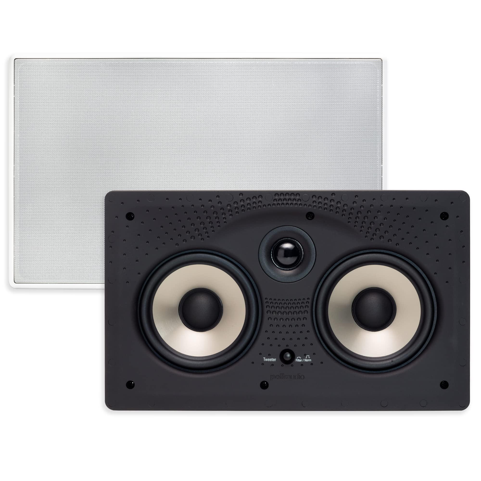 Polk Audio Polk Audio 265RT Sound Wall Mount Speakers, Black/White 255C-RT Wall Mount Speaker, Black/White