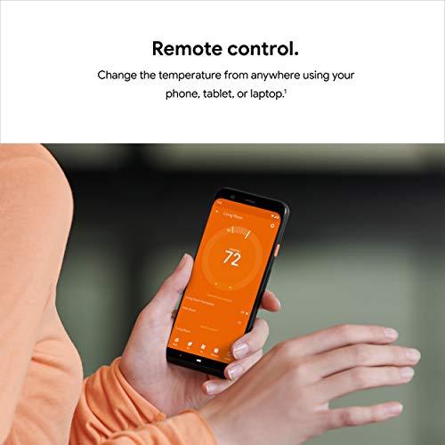Google Google Nest Learning Thermostat - Programmable Smart Thermostat for Home - 3rd Generation Nest Thermostat - Works with Alexa - Copper