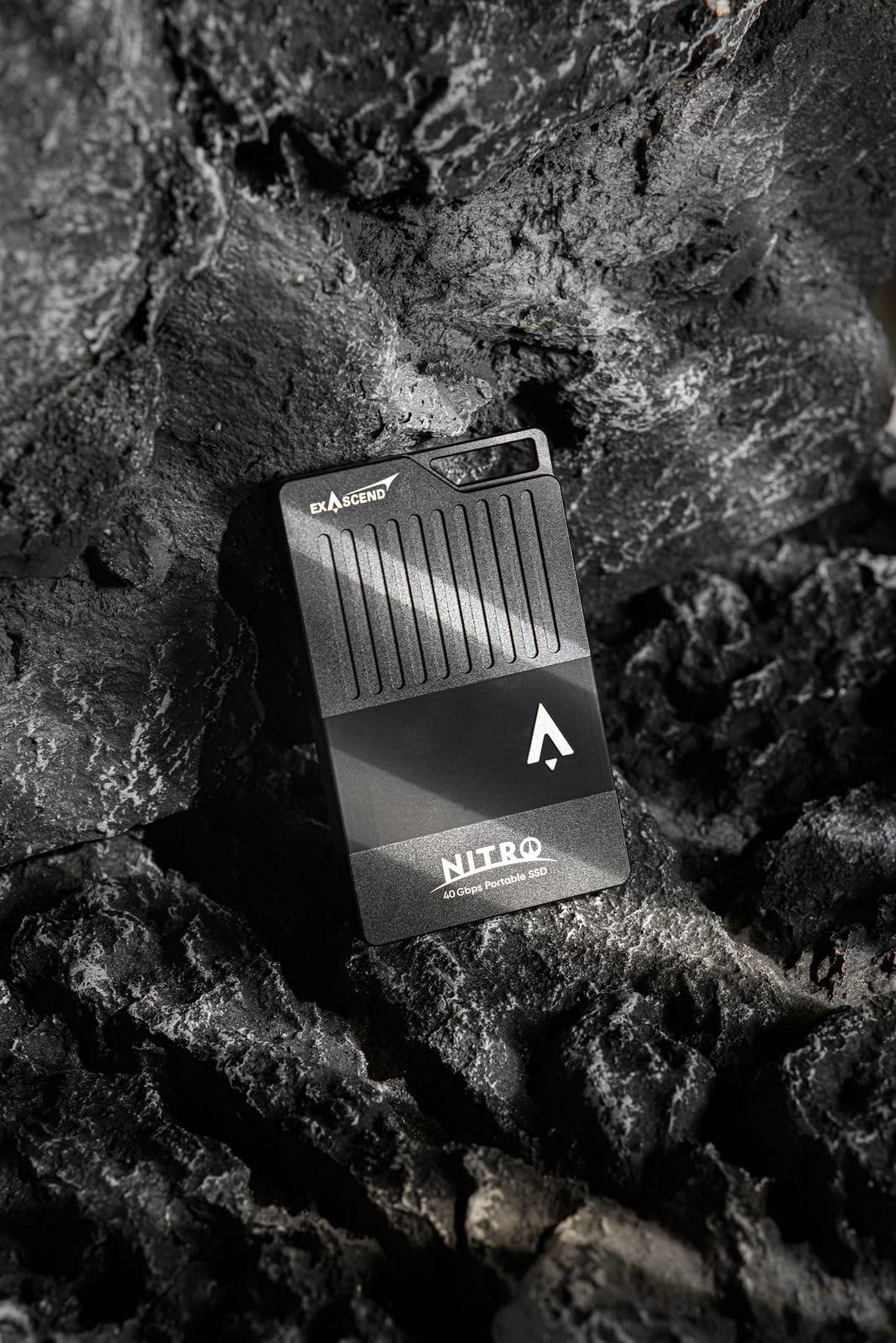 Exascend Exascend Nitro 8TB/4TB/2TB USB4 40Gbps Portable SSD, IP68-Rated, Speed Up to 3,100 MB/s (2, TB)