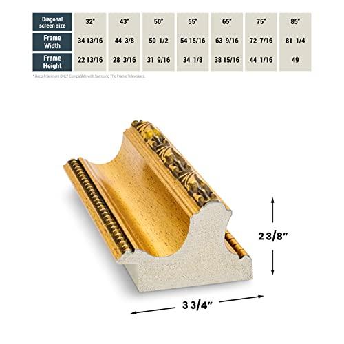 Frame My TV Frame My TV Deco TV Frames - Ornate Gold Smart Frame Compatible ONLY with Samsung The Frame TV (43\", Fits 2021-2024 Frame TV)