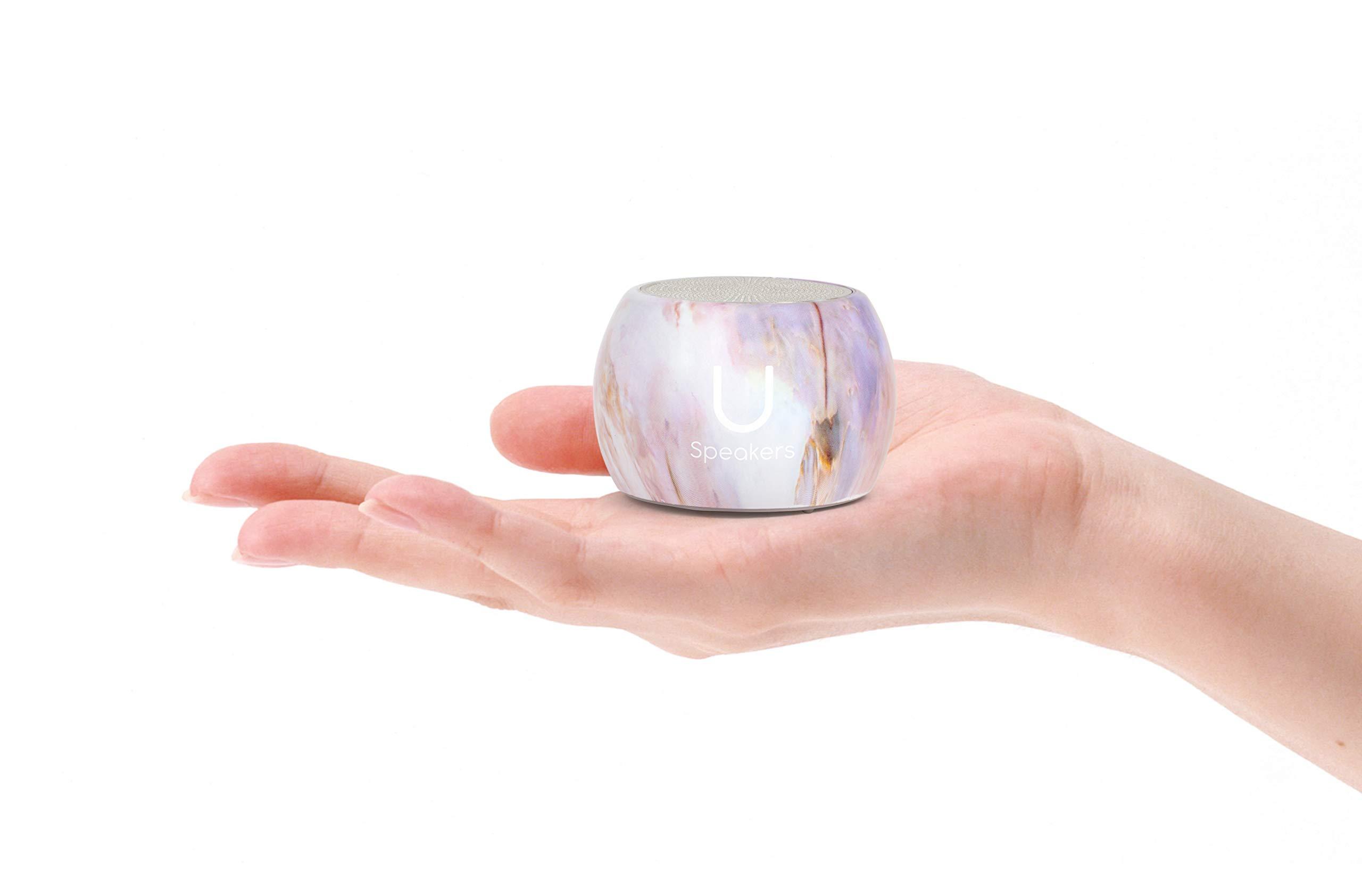 Fashionit Fashionit U Boost Speaker | Stylish Portable Wireless Bluetooth 5.0 with Built-in Subwoofer and Mic | Perfect Mini Speaker for Home, Parties, Travel! Small Device, Rich Sound | Gemstone