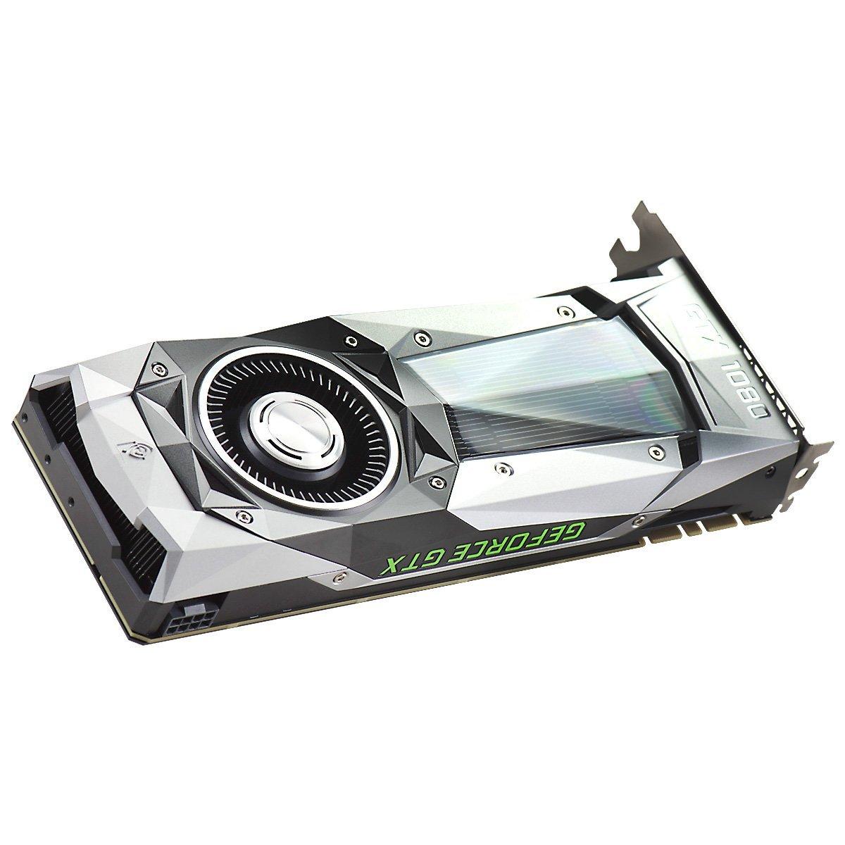 EVGA EVGA GeForce GTX 1080 Founders Edition, 8GB GDDR5X, LED, DX12 OSD Support (PXOC) Graphics Card 08G-P4-6180-KR