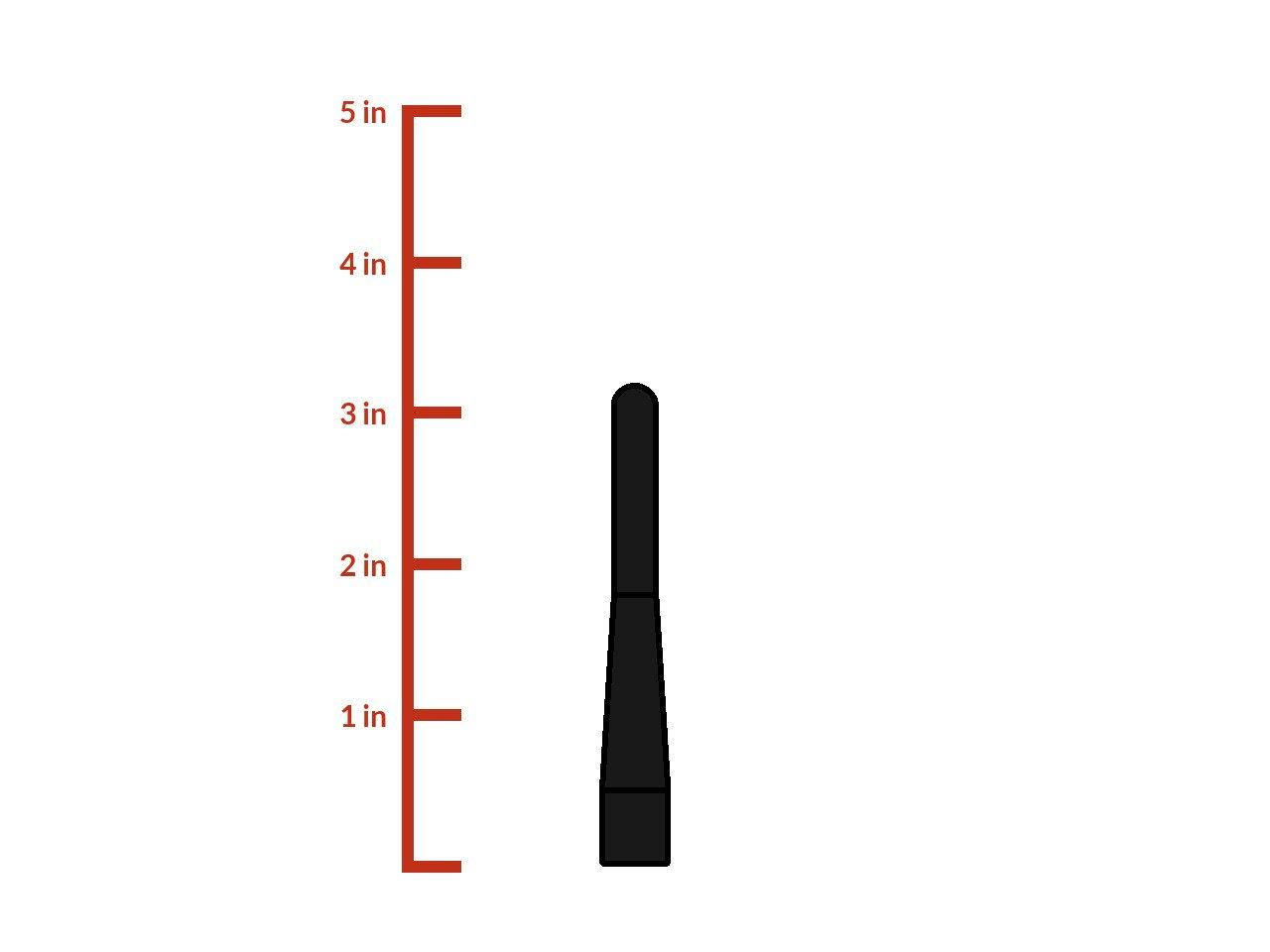 CravenSpeed CravenSpeed Stubby Antenna Compatible with Ford Ranger 1983-2012 | 3.2 inches | Short Antenna Replacement | Made in The USA