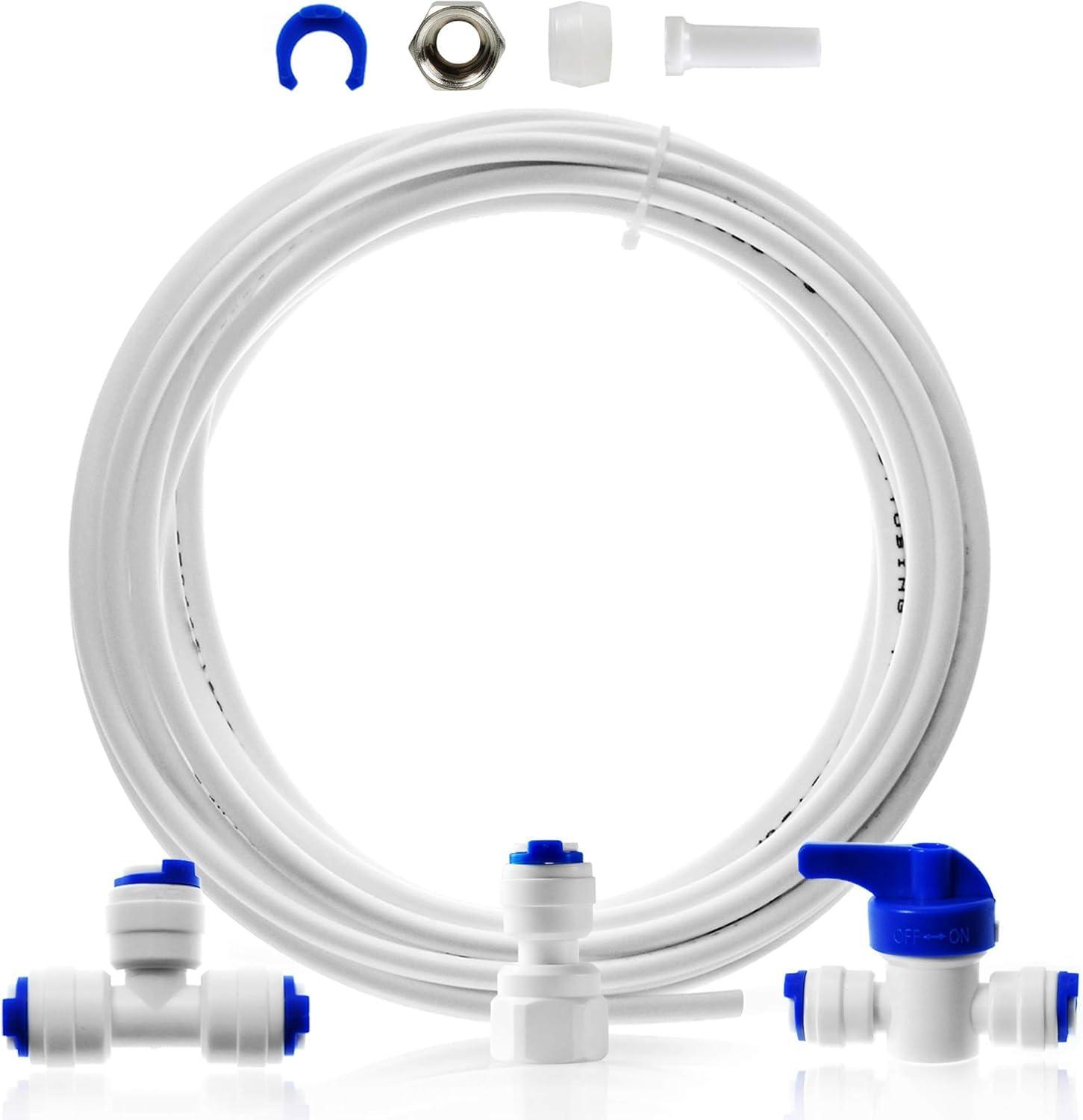 iSpring iSpring ICEK Ultra Safe Fridge Water Line Connection and Ice Maker Installation Kit for Reverse Osmosis RO Systems & Water Filters, 1/4\", 20 feet