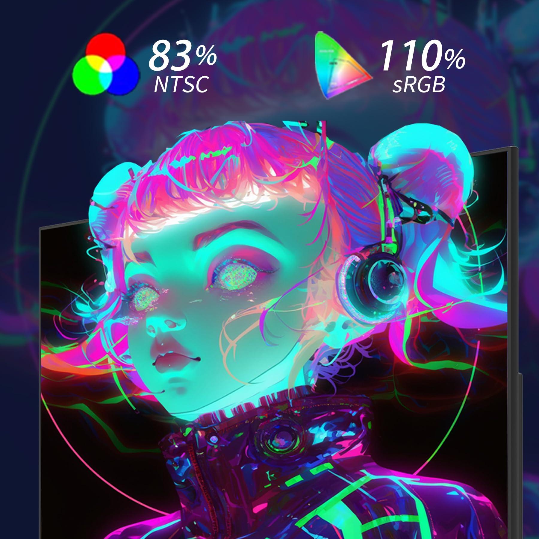 Viewedge Viewedge Gaming Monitor 27 inch 180hz (Supports 144hz/165hz) 1ms, 110% sRGB with HDR 10 | 1080p Monitor IPS Screen, DP HDMI Monitor, Built-in Speakers, Support Freesync and Wall Mount