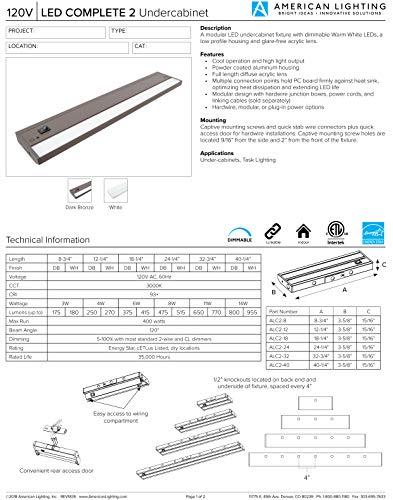 American Lighting American Lighting ALC2-12-WH-MASTER ALC2-12-WH LED Complete Collection