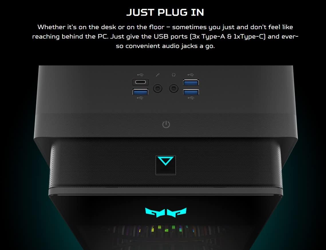 acer Acer Predator Orion 5000 PO5-640-UR11 Gaming Desktop | 12th Gen Intel Core i7-12700F 12-Core | NVIDIA GeForce RTX 3080 | 16GB DDR5 | 1TB PCIe Gen4 SSD | 2TB HDD | Intel Wi-Fi 6E | RGB Keyboard & Mouse