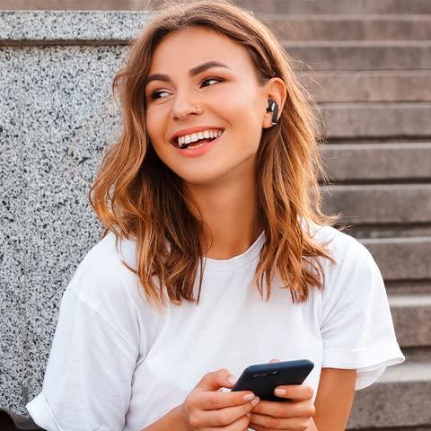 Gabba Goods GabbaGoods TrueBuds Chrome Wireless Earbuds, Bluetooth 5.3, 20Hrs Playtime, LED Power Display Charging Case,Touch Control, Voice Assisstant Compatible, Comfortable Secure Fit, Long Distance Connection