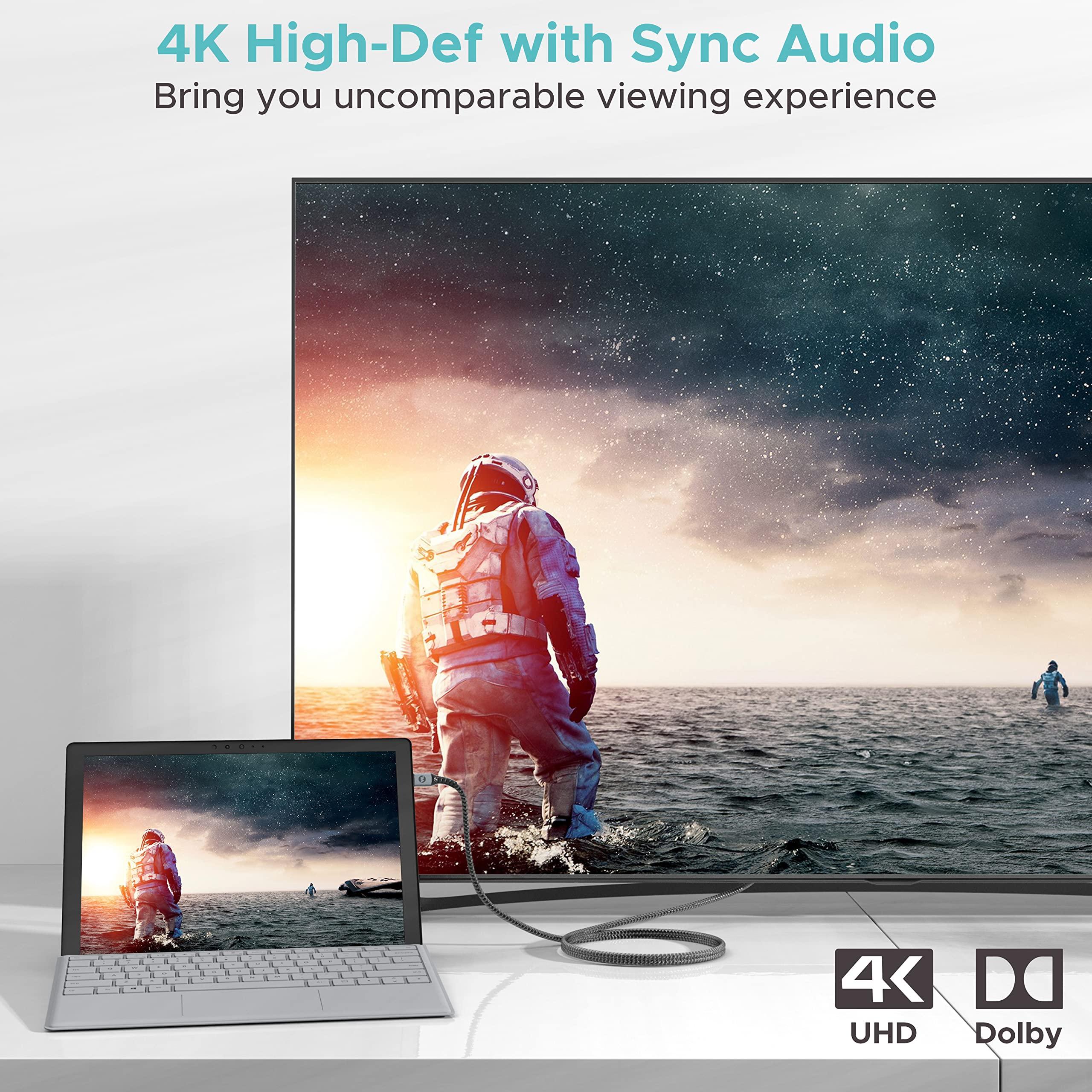 Warrky Warrky 4K Mini DisplayPort to HDMI Cable and 4K Mini DisplayPort to HDMI Adapter Bundle