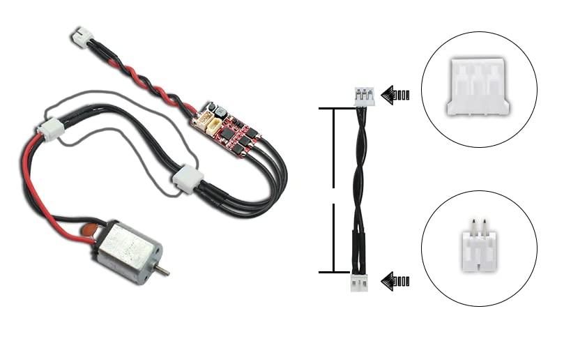 DirectNine Basics Furitek 3-PIN Male JST-PH to 2-PIN Female JST-PH Conversion Cable