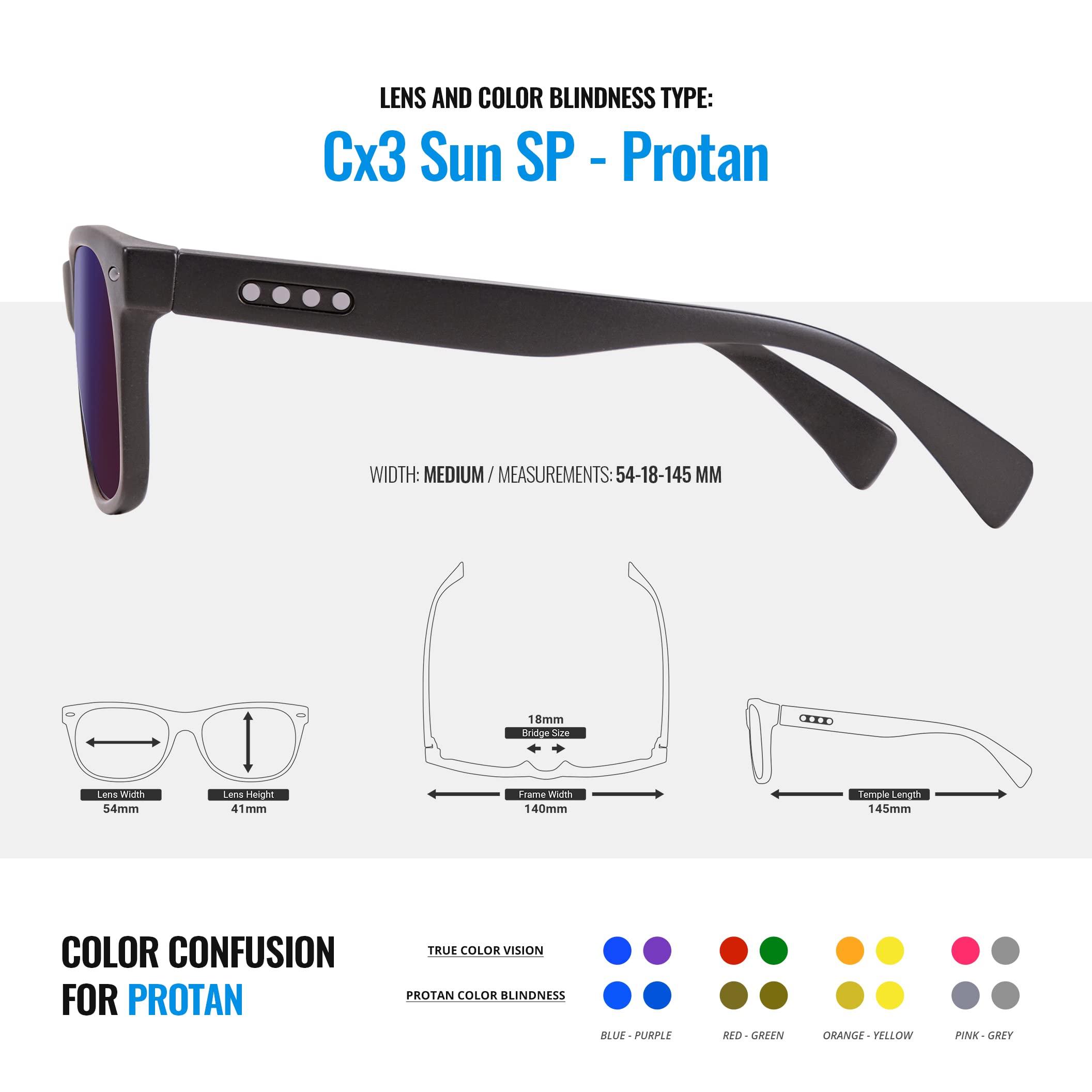 Enchroma Enchroma Color Blind Glasses - Ellis - Color Correcting & Enhancing Glasses Outdoor Use for Protan Color Blindness