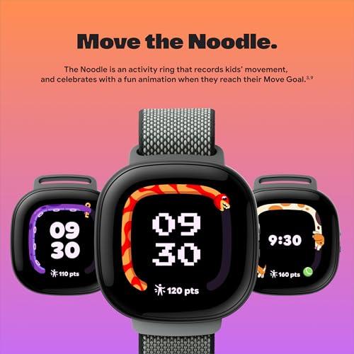 Fitbit Fitbit Google Ace LTE - Kids Smartwatch with Call, Message, GPS, and Activity-Based Games, Ace Pass Data Plan Required - Spicy - Moovin