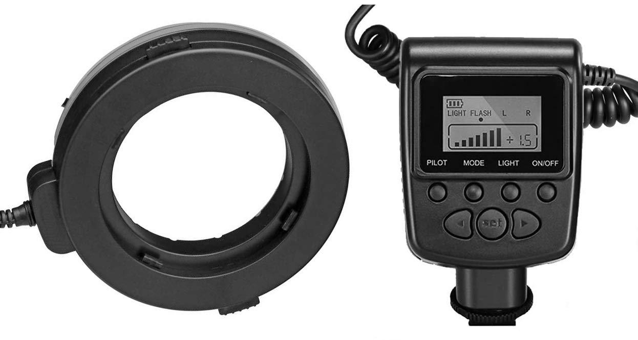 Digital Nc Dual Macro LED Ring Light/Flash Compatible with Nikon D750 (Compatible with All Nikon Lenses)