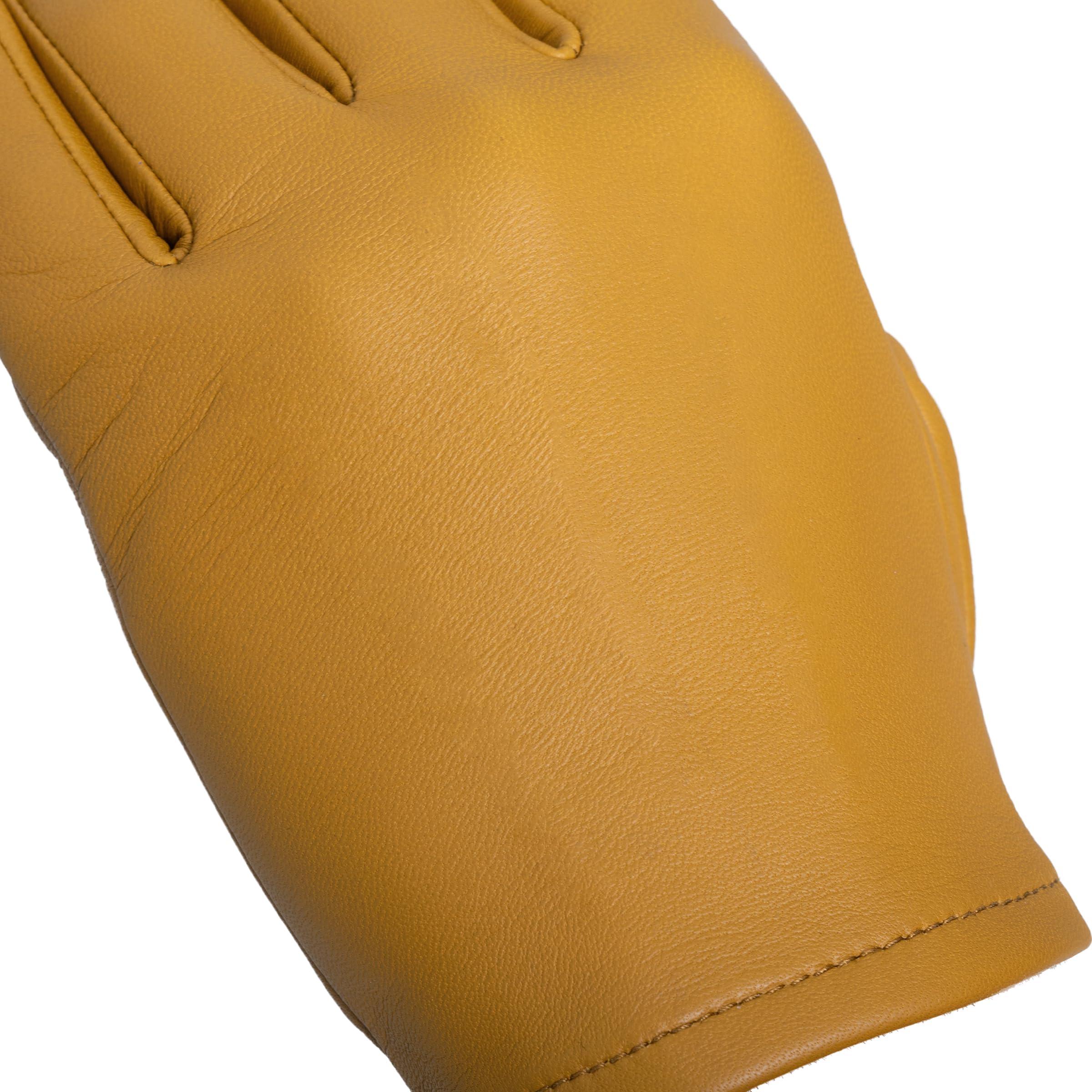 Tough Gloves Tough Gloves Patrol-X Ultra Thin Leather Gloves, TD301 Tan Size 8