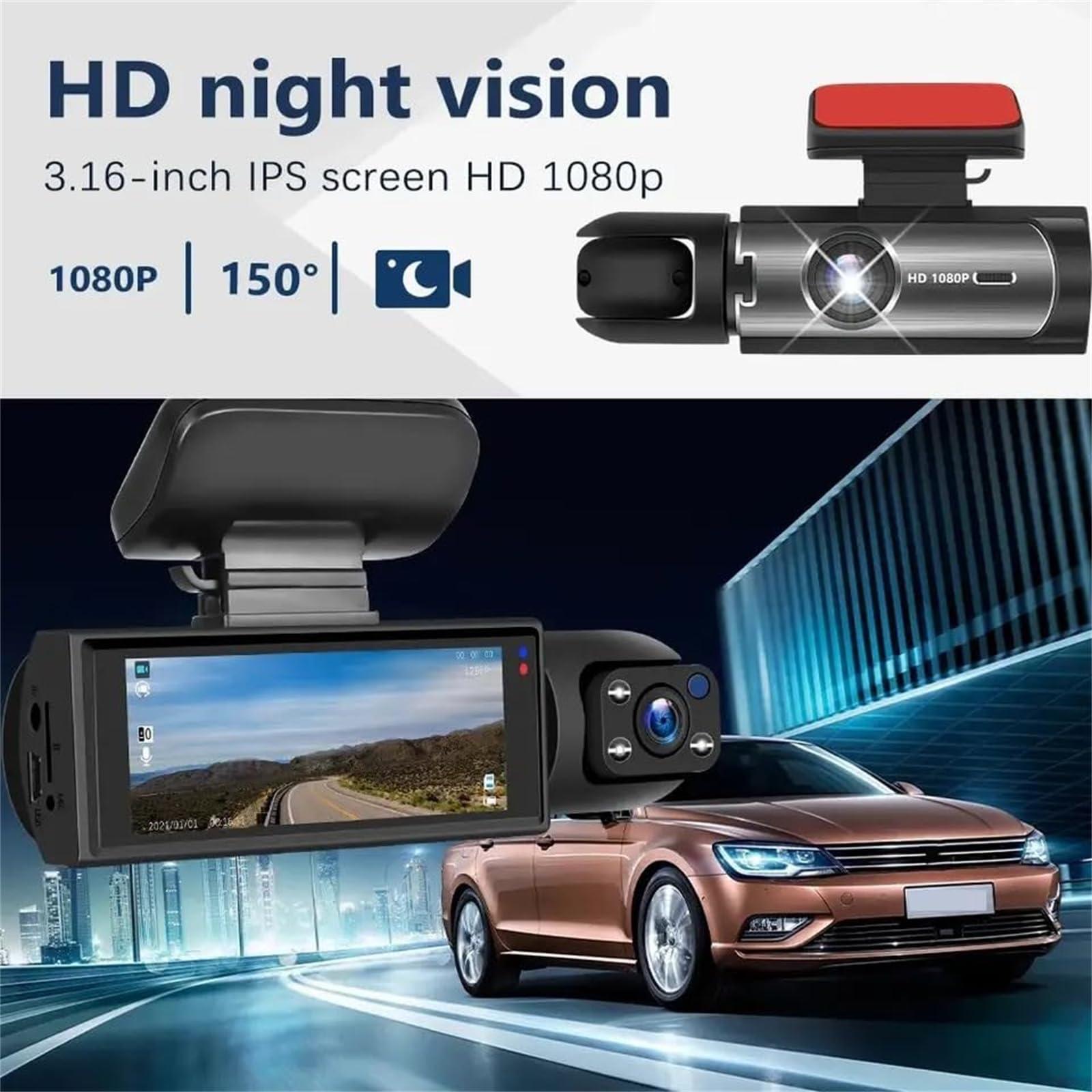 gemdwpw Enesy Car Dash Cam, Crashcam - 1080p HD Front & Rear Dashcam, Enesy Front & Rear Dash Cam, Sherum Dash Cam, Shirem Autopulsex Dash Camera for Cars Front and Rear, Dashcam Front and Rear Camera