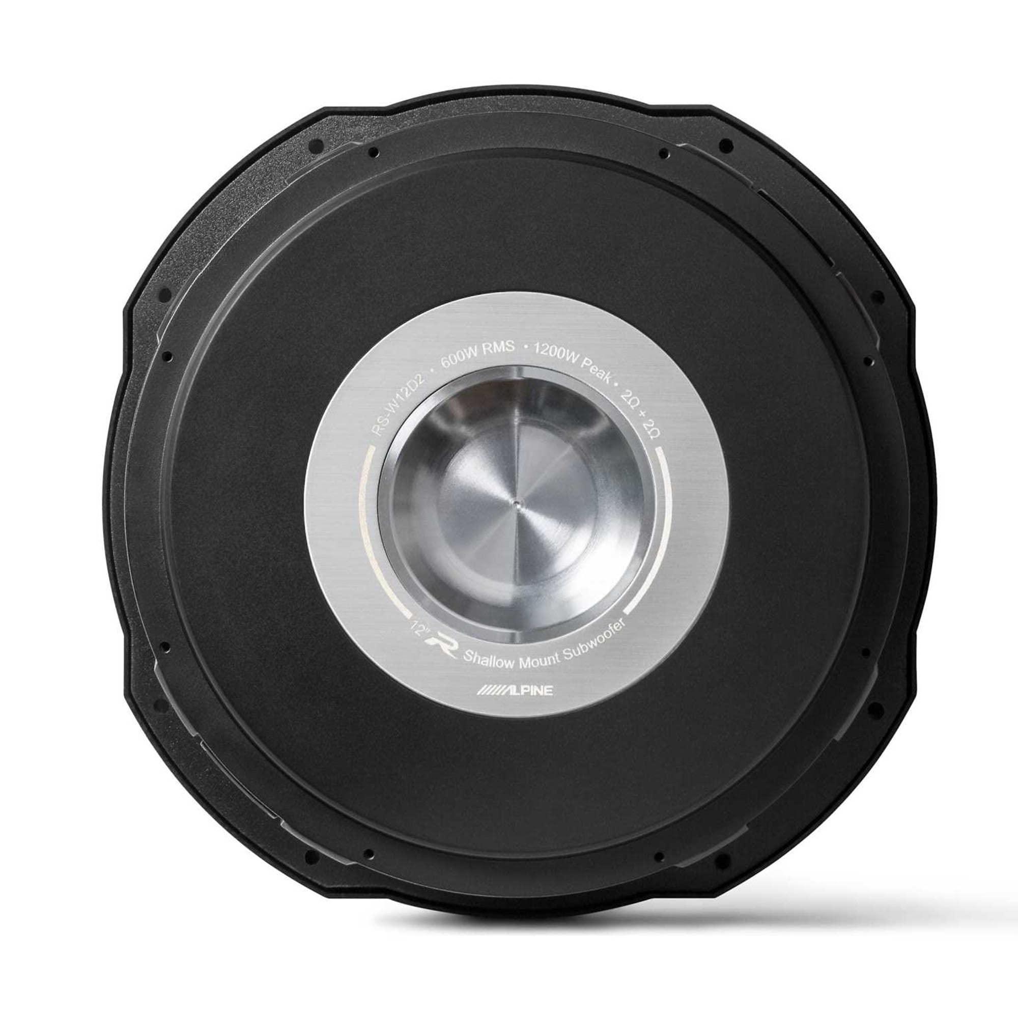 Alpine Alpine RS-W12D4 12-inch R-Series Shallow Subwoofer with Dual 4-Ohm Voice Coils