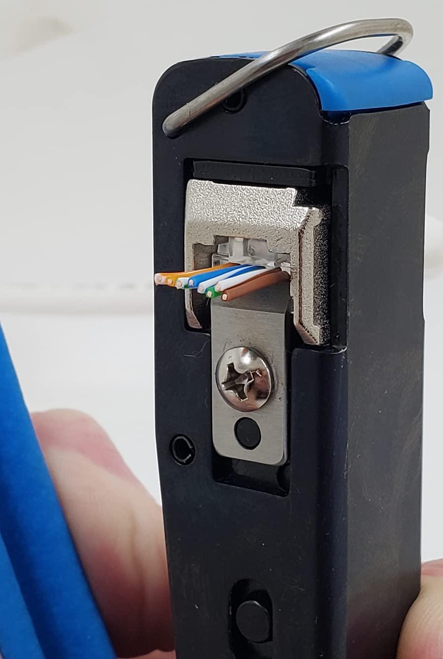 Ideal Industries IDEAL Electrical 85-385 Unshielded Feed-Thru Modular Plug, Cable Connector for CAT6A/6 Unshielded Cables, 50 Connectors