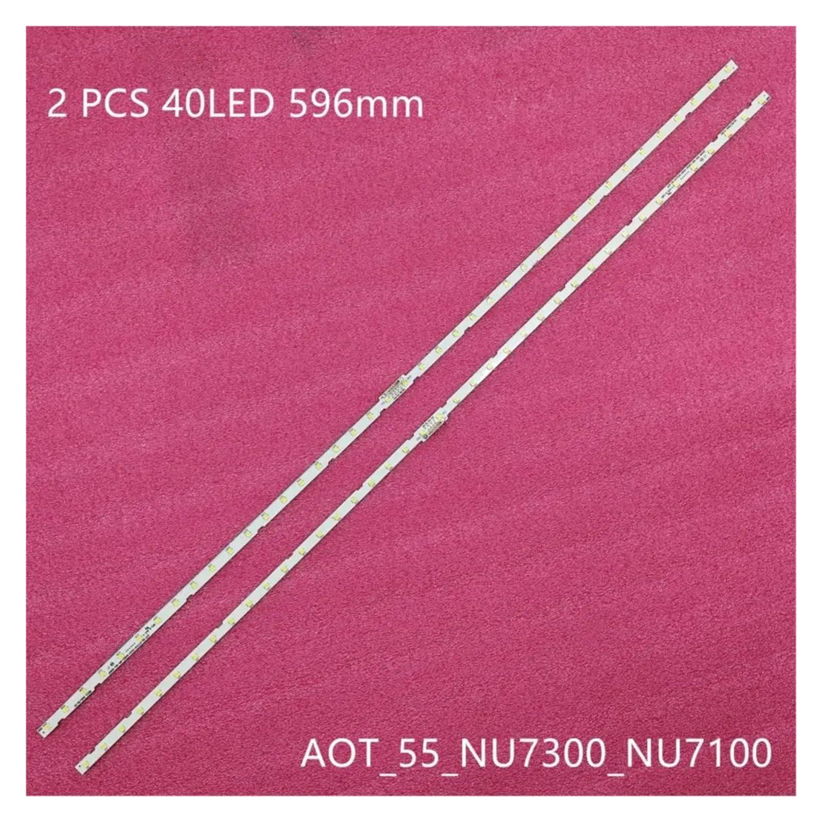 SgxinChao SgxinChao LED TV Bands for UE55N5570 UE55NU6025 UE55NU7020 UE55NU7021 UE55NU7022 UE55NU7025 LED Bars Backlight Strips Line Rulers (Color : 4 Pieces)