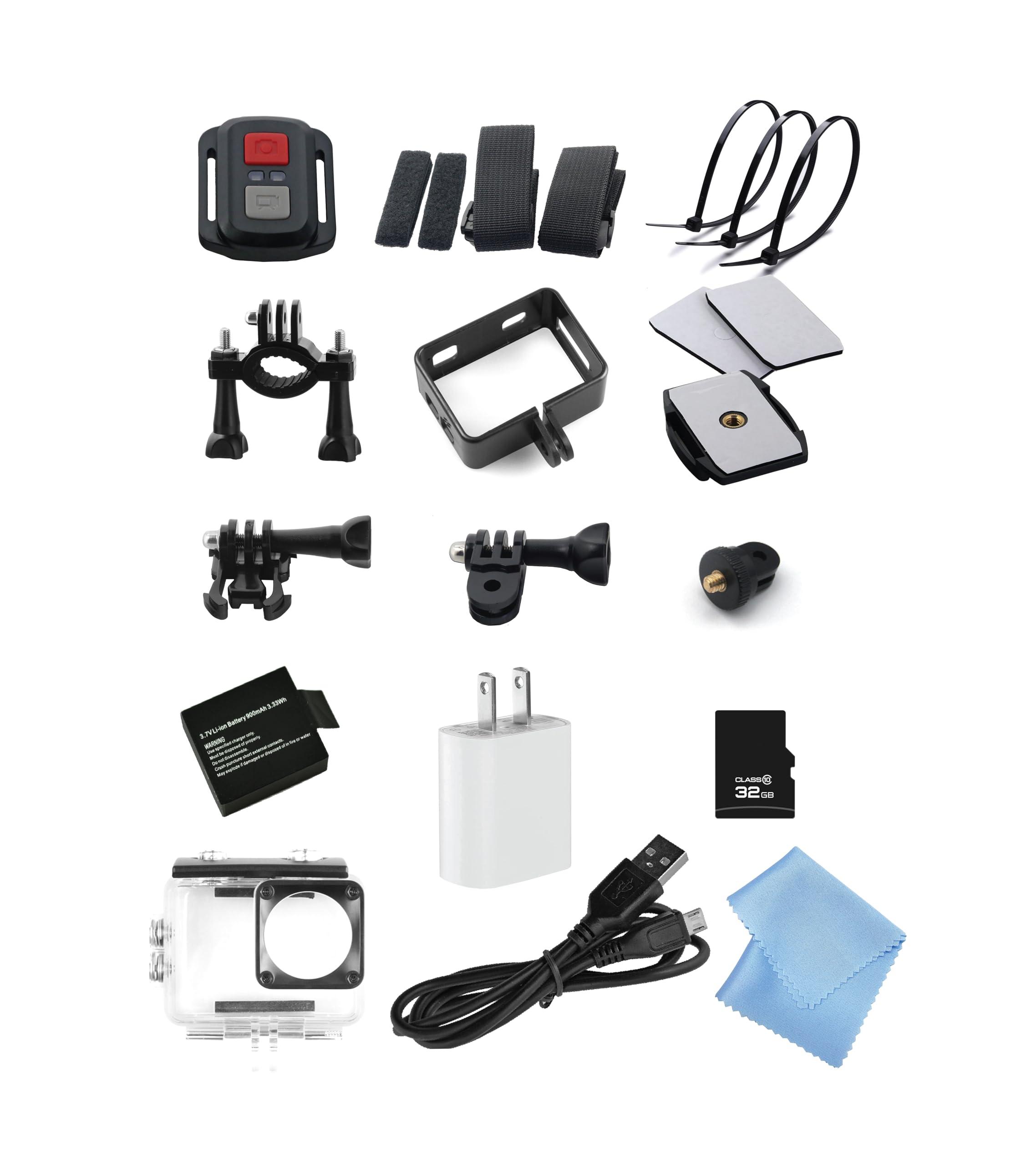 Minolta Minolta MNX5K1 5K Ultra HD / 24 MP Action Camera Kit with Waterproof Case