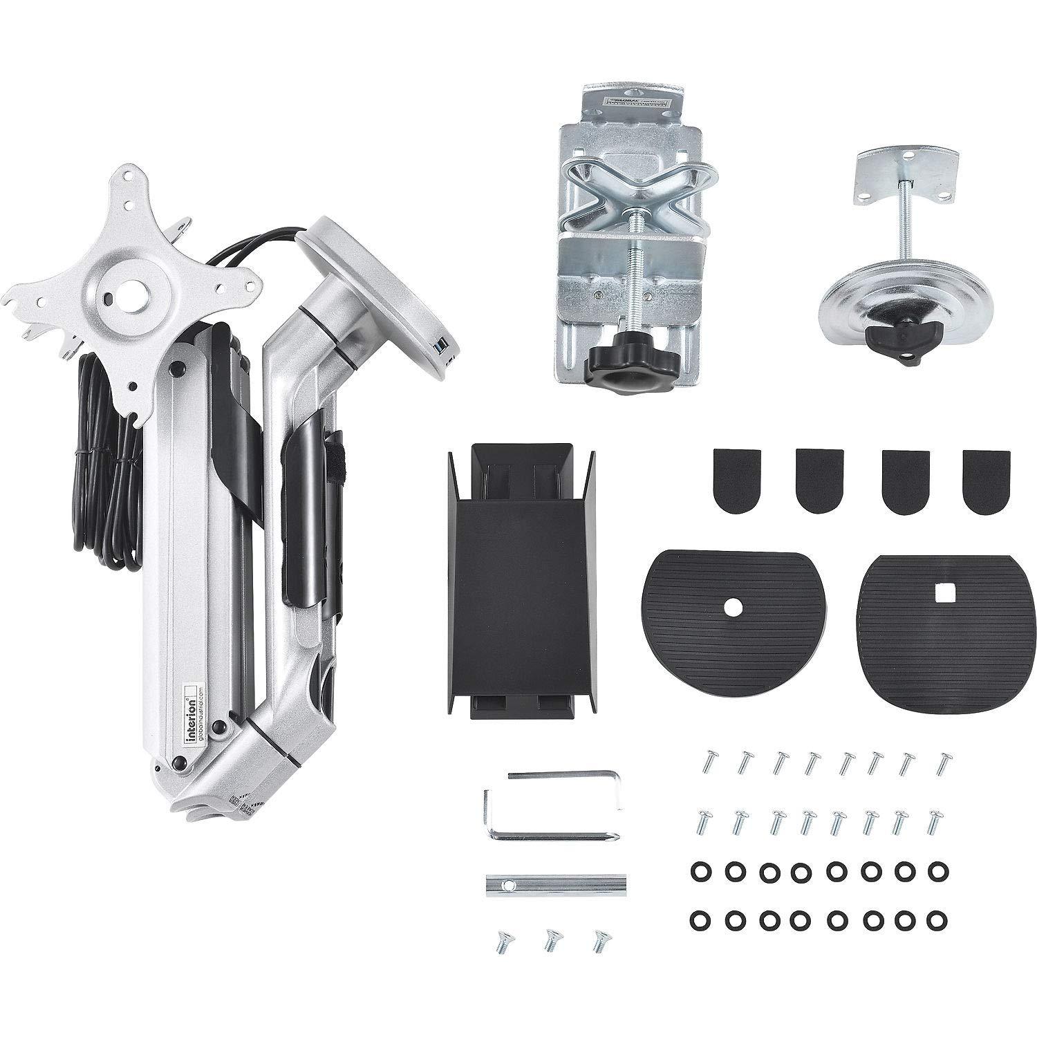 Global Industrial Global Industrial Articulating Dual Monitor Desk Mount