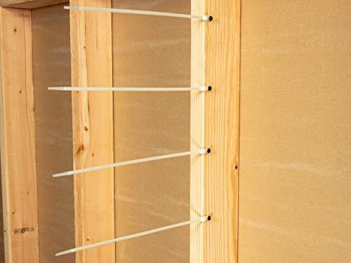 SECURE CABLETIES 4 Inch Natural Mount Head Cable Tie - 100 Pack