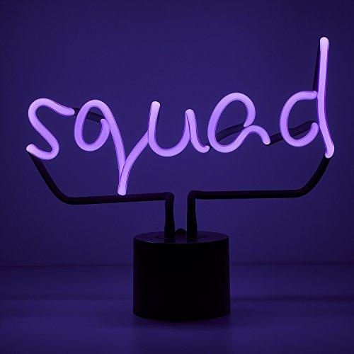 Amped & Co Amped & Co Squad Neon Desk Light, Real Neon, Purple, Large 11x12.2, Home Decor Neon Signs For Unique Rooms