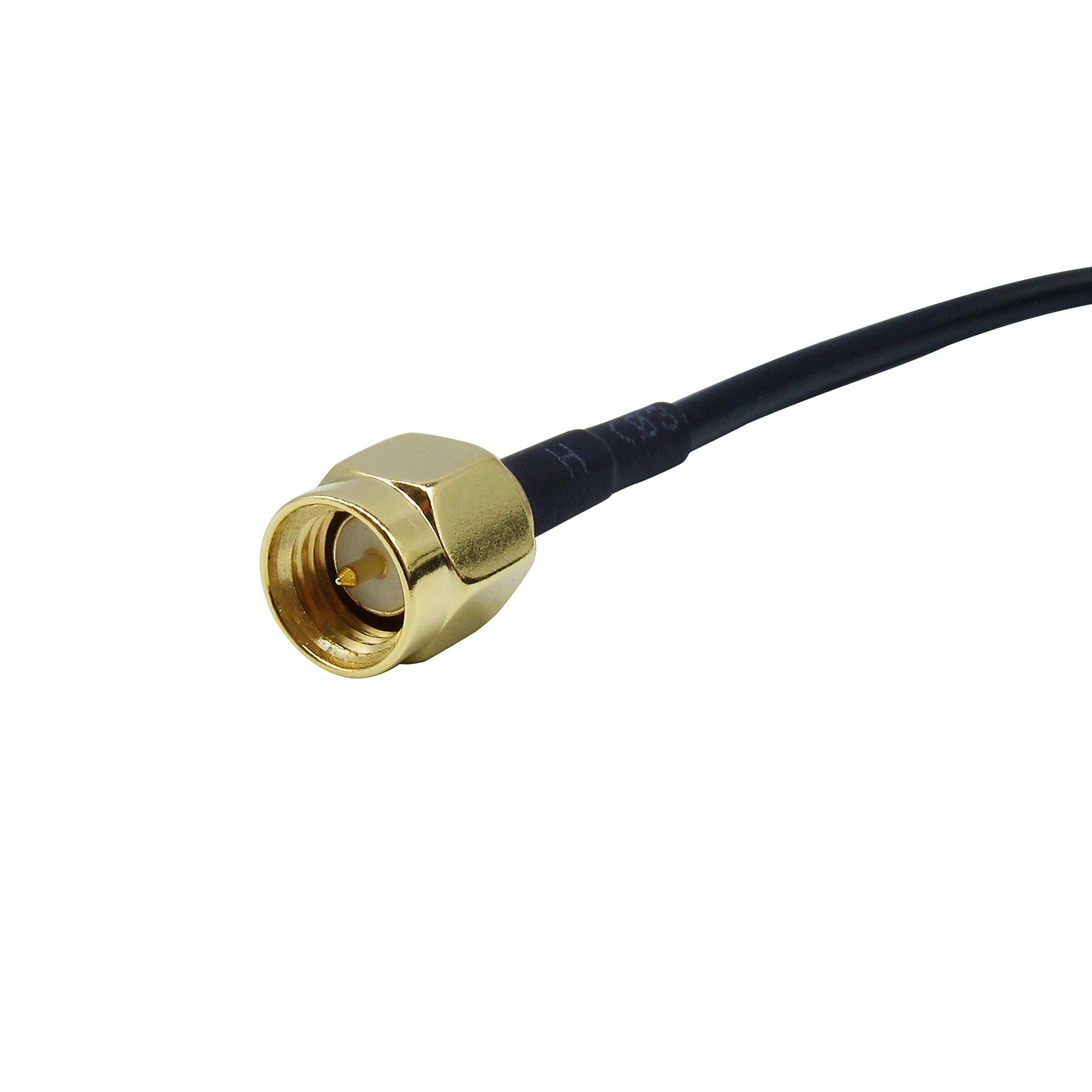 DirectNine Basics SMA Extension Cable 33ft, SMA Male to Female Low Loss RG174 Coaxial Cable Extender for SDR, Wireless Security Camera, Network System, GPS LTE 4G 5G WiFi Radio Antennas