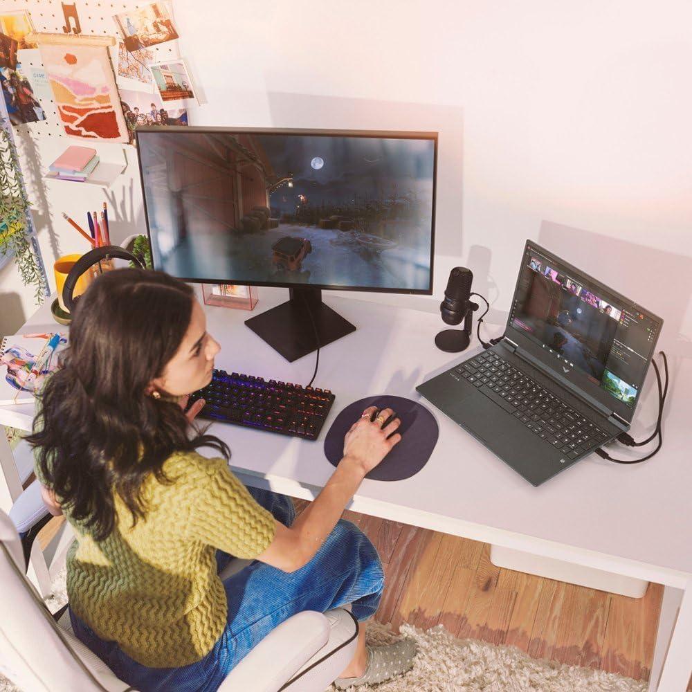 HP HP Victus 15.6" 144Hz FHD Gaming Laptop,AMD Ryzen 5 7535HS,64GB DDR5 RAM,2TB SSD,AMD Radeon RX 6550M,Beats RTX 2050,Backlit Keyboard,Windows11 Pro, Mica Silver