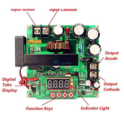 Deeoee DC-DC BST900 0-15A 8-60V to 10-120V Boost Converter Power Supply Module CC/CV LED Driver 11 x 10 x 4.2 cm Step-up Modules