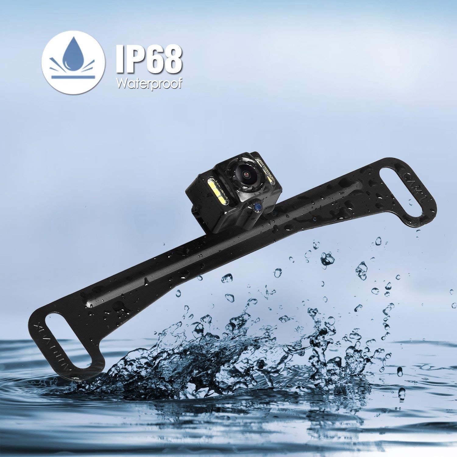 AUTO-VOX Rear View Mirror Camera with 4.3 Monitor, Super Night Vision OEM Backup Camera Mirror with IP 68 Waterproof Back Up Camera for Car, Rearview Mirror for Parking & Driving Safety AUTO-VOX T2